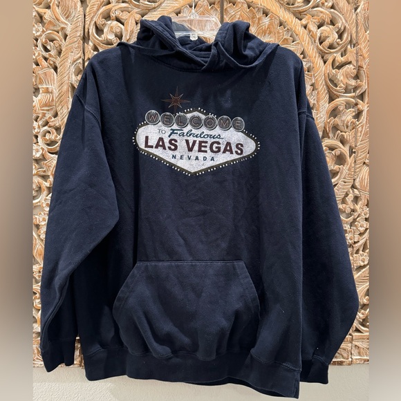 Zuni Other - Las Vegas Hoodie, Navy Blue- size XL